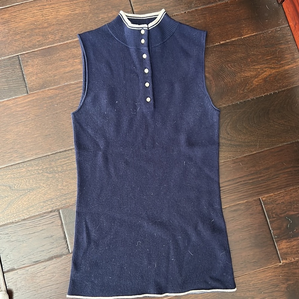 Frame Denim Tank Sweater with buttons - size small